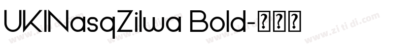 UKINasqZilwa Bold字体转换